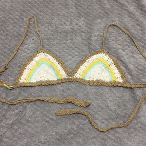 SHE MADE ME crochet bikini top